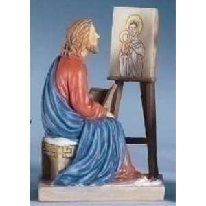 St. Luke Patron Saint Statue   3.5   Ceramic Painted