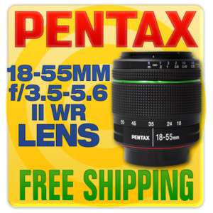 Pentax 18 55mm f/3.5 5.6 II WR Zoom LENS 0027075154407  