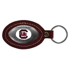  South Carolina Gamecocks Leather Football Key Tag   NCAA 