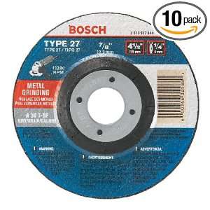  Bosch GW27M450 Type 27 Metal Grinding Wheel, 4 1/2 Inch 1 