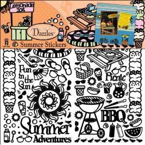    Scrapbooking Dazzles Stickers Summer Black Arts, Crafts & Sewing