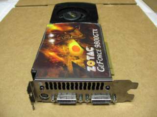 ZOTAC GeForce 9800GTX ZT 98XES2P FSP 512MB DDR3 DUAL DVI/HDTV  