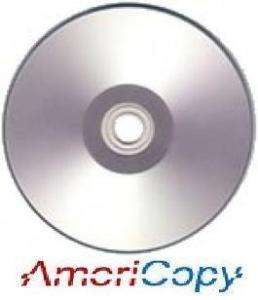 100 Americopy DVD R 8X Blank DIsc Inkjet Silver Hub  