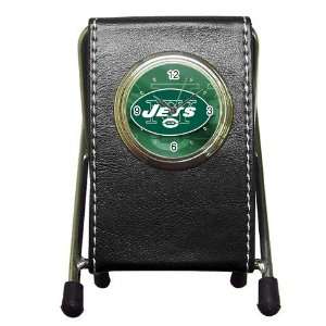  New York Jets Pen Holder Desk Clock 