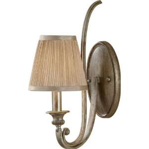 Murray Feiss WB1567SVSD Abbey Collection 1 Light Wall Sconce, Silver 