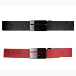 Dwyers & Co Leather Reversible Golf Belt   Black & Red  