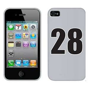  Number 28 on Verizon iPhone 4 Case by Coveroo  Players 