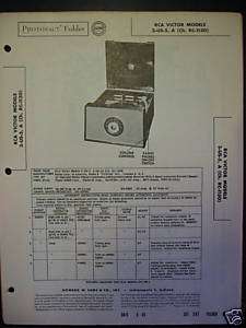 PhotoFact Manual RCA VICTOR 3 US 5 (267)  
