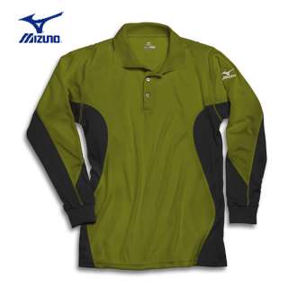 Polo Shirt Men 2012 Mizuno Warmalite Performance Longsleeve Size S M L 