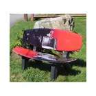 Ski Chair Wake Board Bench   Style Black and Red