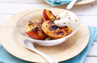 Home  Recipes  Barbecued peaches with amaretto recipe