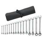 GearWrench 9602R 16 Piece Reversible Combination Ratcheting Wrench Set 