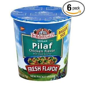 Dr. McDougalls Right Foods Vegan Pilaf Chicken Flavor, 2.7 Ounce Cups 