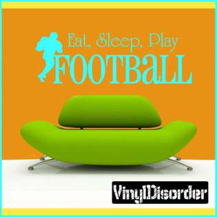 Vinyldisorder Eat Sleep Play Football Sports Hobbies Outdoor Vinyl 