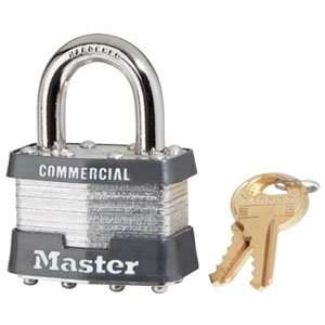 Master Lock 4 Pin Laminated Padlock 1 3/4  Wide, 3/4 High Shackel