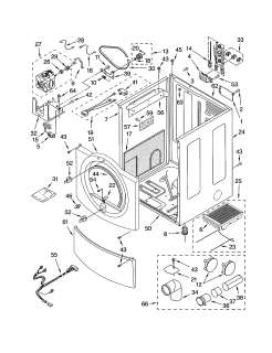 KENMORE Electric dryer Door Parts  Model 11084832200 