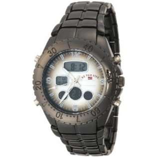   Polo Assn. Mens US8139 Gun Metal Analog Digital Sporty Bracelet Watch