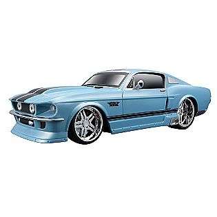   pearl blue 1 24 scale radio control car 1967 ford mustang gt fastback