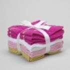 Bon Bebe Baby Bath Blanket & Washcloth Set Pink