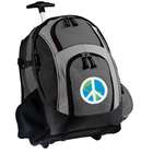 Broad Bay World Peace Sign Rolling Backpacks with Wheels BEST Wheeled 