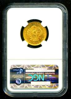 1888 ARGENTINA LIBERTAD GOLD COIN 5 PESOS * NGC SCARCE  