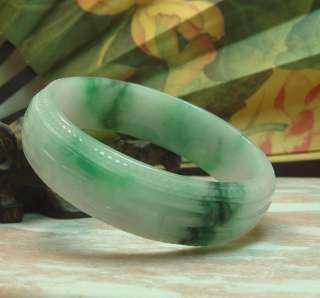 Chinese Green Jade Lucky Bangle 60mm (Good for small wrist )