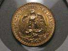 1945 BU GOLD 2 Peso coin. Mexico. AGW .0482 troy oz. #2  