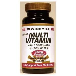  Multi vitamin Minerals and Green Tea Windmill   60 Tablets 
