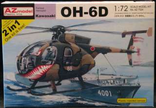 72 AZ Models KAWASAKI OH 6D Helicopter 2 Kits *MINT*  