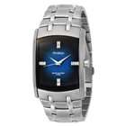   Swarovski Crystal Accented Silver Tone Blue Degrade Dial Dress Watch