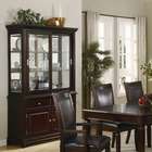 0072 72 cherry buffet with 2 door hutch and cherry wood top