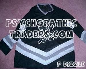 Black/Silver Psychopathic Hockey Jersey