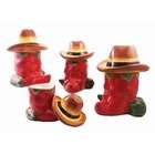 TICOACK Chili Pepper 4pc Deluxe Canister Set