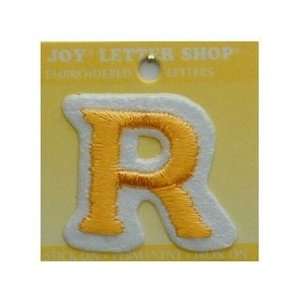  Joy Letter Shop Iron On Gold R (6 Pack)