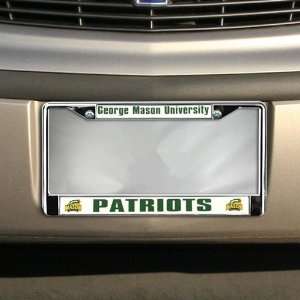  NCAA George Mason Patriots Silver Metal License Plate 