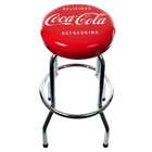  Coca Cola Delicious Refreshing Vintage Chrome Stool