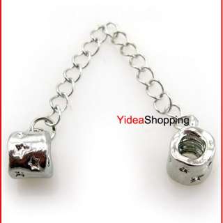   Shipping Safety Chain Alloy Beads Fit Charms Bracelets Option  