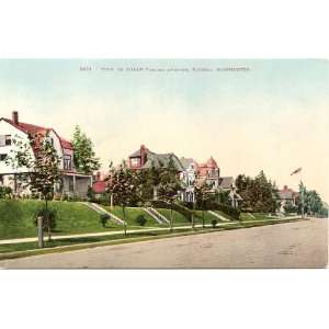 1915 Vintage Postcard View of North Yakima Avenue Tacoma Washington