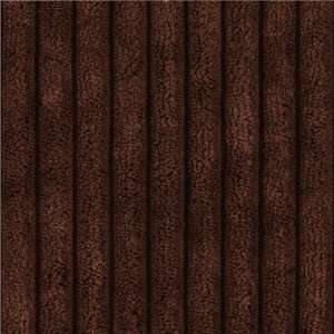  60 Wide Minky Cuddle Ribbed Brown Fabric By The Yard 