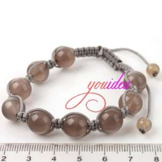 1Pcs Stunning Handmade Agate Jewelry Adjustable Bracelet 260266  