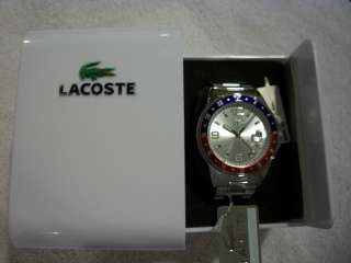 New Authentic Lacoste GMT Quartz Watch w/ Lacoste Box  