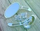 Louvered Oval Head Tinted Mirrors (set 2) for Harley Davidson Models 