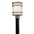 Minka Lavery 9806 144 1 Light Outdoor Post Lantern   Stainless Steel