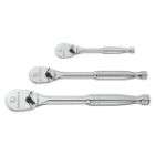 GearWrench 3 Pc. Full Polish Teardrop Ratchet Set 1/4, 3/8 and 1/2 
