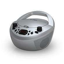 Portable CD Boombox   Silver   Coby Electronics   