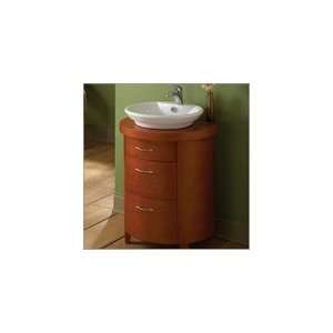  Cherry Stained Wood Bathroom Vanity 23 Inch