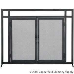  MISSION 2 Door Panel Fireplace Hearth Spark Screen [44 x 