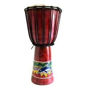  Djembe Drum African Bongo Drum   16 Handpainted: Musical 