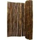   Scapes Black Rolled Bamboo Fencing   1 in. D x 6 ft. H x 8 ft. L