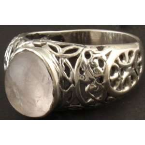 Rose Quartz Ring   Sterling Silver